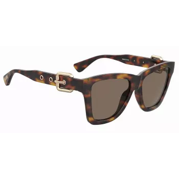MOSCHINO Women's Cat Eye Sunglasses MOS131S086F47 Havana Brown 54mm