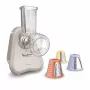 Moulinex DK 853 B Fresh Express Electric Grater with 5 Stainless Steel Cones, 200 W, Red/White