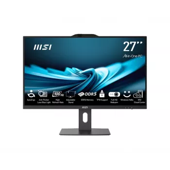 MSI All-in-One PRO AP272P 14M-495EU - 27 inch Full HD IPS, Intel Core i7-14700, 16GB DDR5, 1TB SSD, Windows 11 Pro, Black