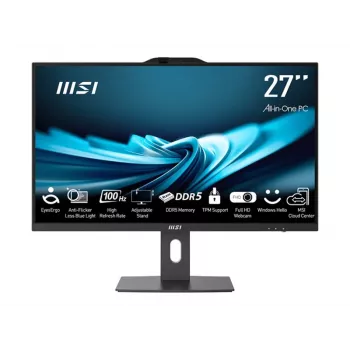 MSI All-in-One PRO AP272P 14M-496EU - 27 inch Full HD IPS, Intel Core i5-14400, 16GB RAM, 512GB SSD, Windows 11 Pro, Black
