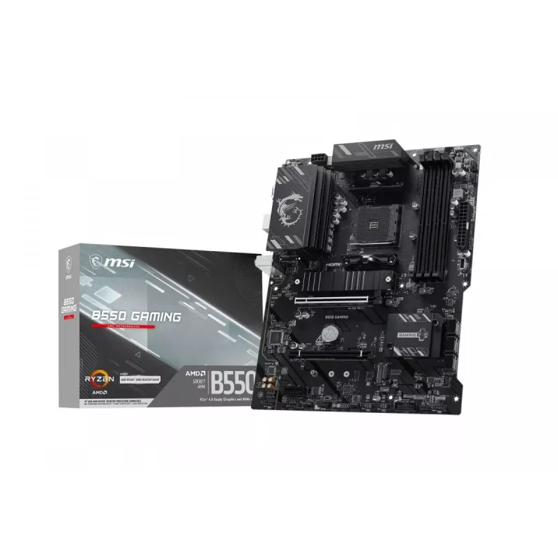 MSI B550 GAMING Motherboard - AMD B550 Chipset, Socket AM4, ATX, DDR4, HDMI/DP