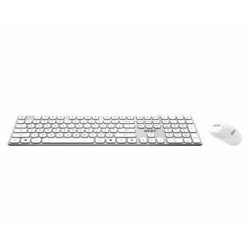 MSI Forge K210 Wireless Combo White US - Keyboard and Mouse Set