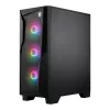 MSI MAG FORGE 130A Airflow ATX Mid-Tower Gaming Chassis - Black, Tempered Glass, 4x ARGB Fans