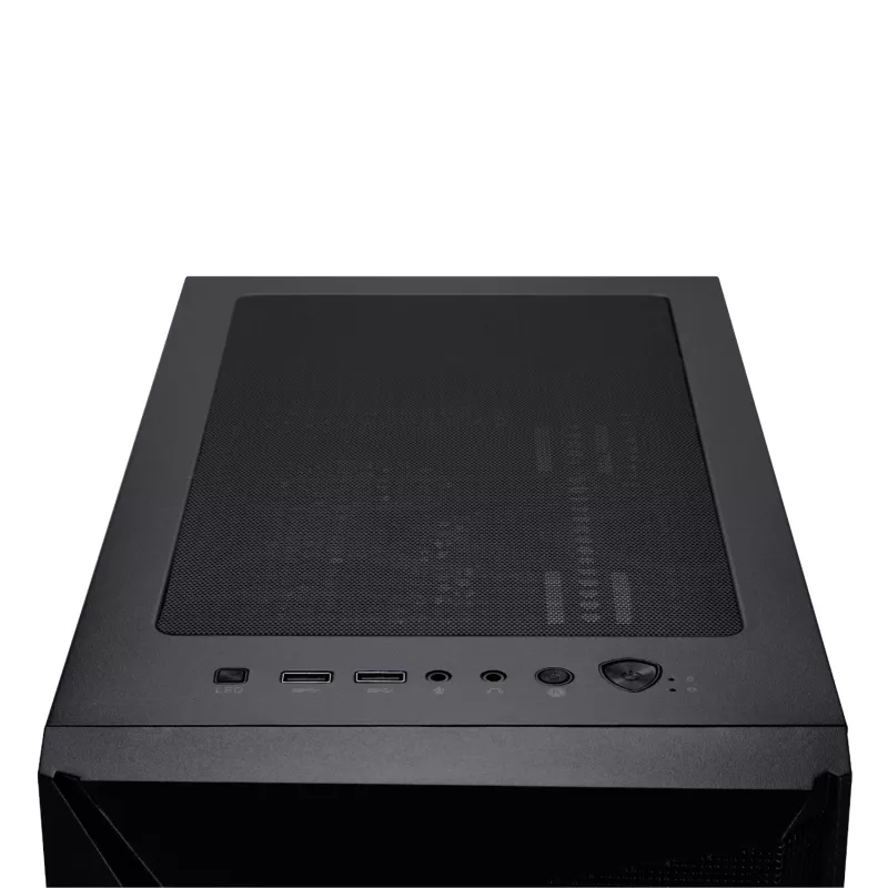 MSI MAG FORGE 130A Airflow ATX Mid-Tower Gaming Chassis - Black, Tempered Glass, 4x ARGB Fans