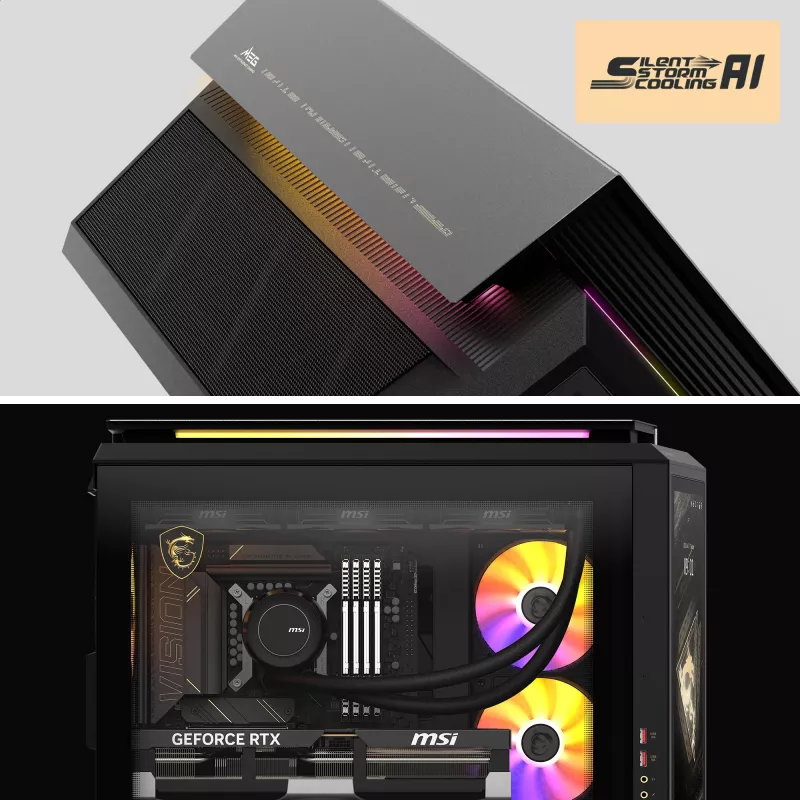 MSI MEG Vision X AI 2NVV9-285AT Desktop PC (Black/Transparent, Windows 11 Home)