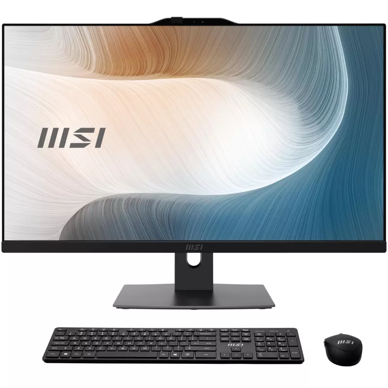 MSI Modern AM272P 1M-1293XEU All-in-One PC, 27 inch Full HD IPS, Intel Core i5-1240P, 16GB DDR4, 512GB SSD, Black