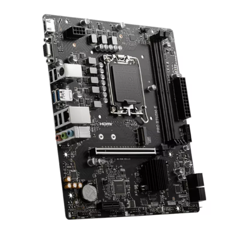 MSI PRO B760M-E DDR5 LGA1700 Micro-ATX Motherboard