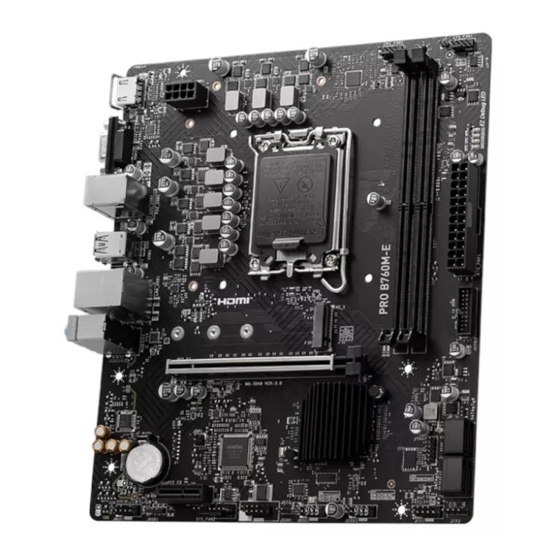 MSI PRO B760M-E DDR5 LGA1700 Micro-ATX Motherboard