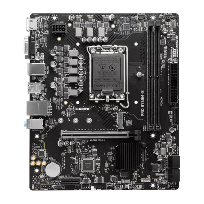 MSI PRO B760M-E DDR5 LGA1700 Micro-ATX Motherboard