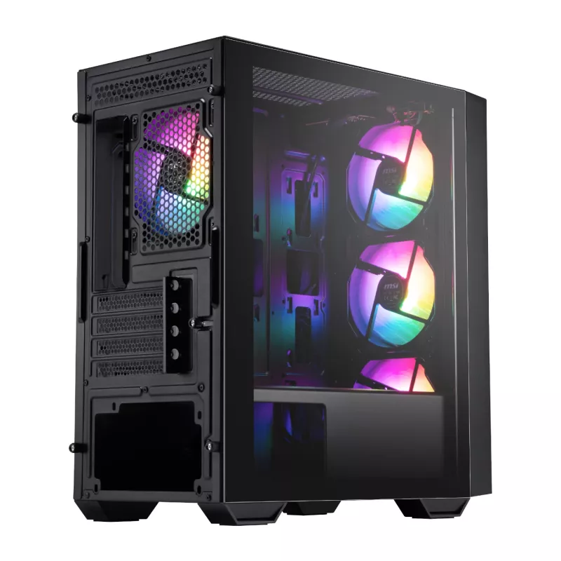 MSI PRO FORGE M050A Micro-ATX Gaming Chassis - Black
