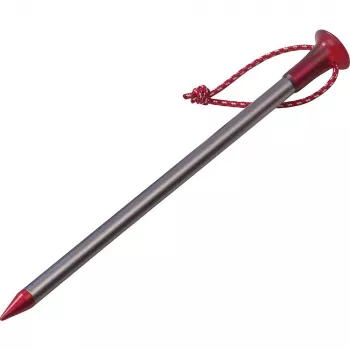 MSR Carbon-Core Stake Aluminium, Carbon Fiber Red, Silver 4 pc(s)