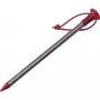 MSR Carbon-Core Stake Aluminium, Carbon Fiber Red, Silver 4 pc(s)