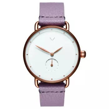 MVMT Women's Nova Chrono Watch D-FR01-RGPU 36mm Rose Gold Stainless Steel Purple Leather