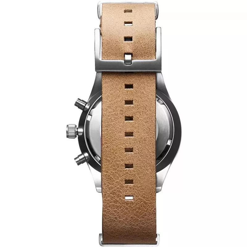 MVMT Women's Watch D-MV01-WT (42mm) - White Dial, White Leather Strap