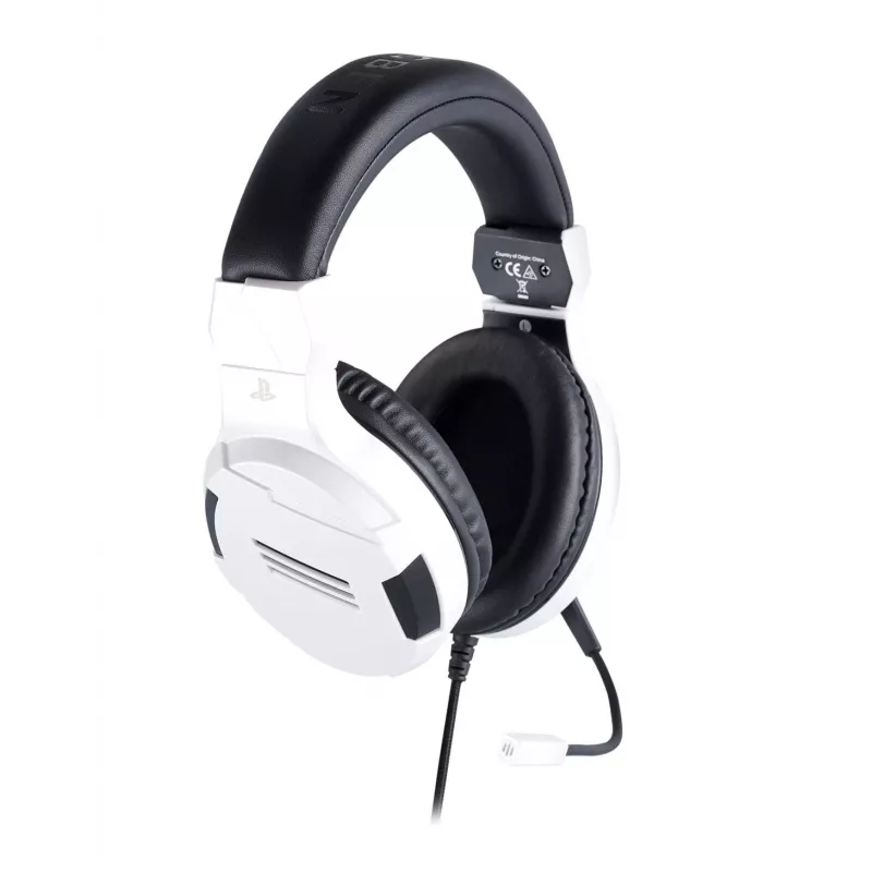 NACON PS4 Gaming Headset V3 White - Wired Over-Ear Headphones with Microphone for PlayStation 4, PC, Mobile