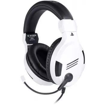 NACON PS4 Gaming Headset V3 White - Wired Over-Ear Headphones with Microphone for PlayStation 4, PC, Mobile