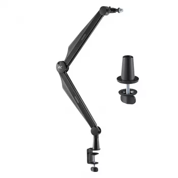 NanoRS Universal Microphone Holder with 3/8 inch & 5/8 inch Thread Adapter, 1kg Load, 360° Rotation