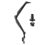 NanoRS Universal Microphone Holder with 3/8 inch & 5/8 inch Thread Adapter, 1kg Load, 360° Rotation
