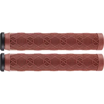 Native Emblem Grips Bordo - Burgundy TPR Rubber Scooter Grips with Bar Ends