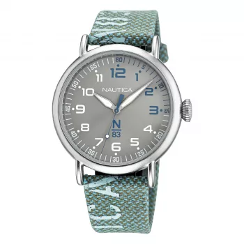 Nautica Men's NAPLSF019 Analog Quartz Stainless Steel Watch 40mm Blue Dial
