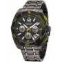 Nautica Men's Quartz Watch NAPTCF210 44mm Stainless Steel Blue Dial Silicone Strap