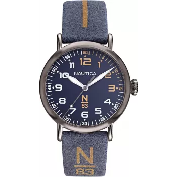 NAUTICA Men's Watch NAPWLF919 40mm Blue Dial Silicone Strap
