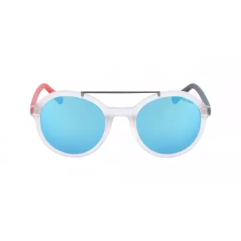 Nautica N3639SP-909 Men's Polarized Sunglasses - Black Rectangle Frame, Grey Lens