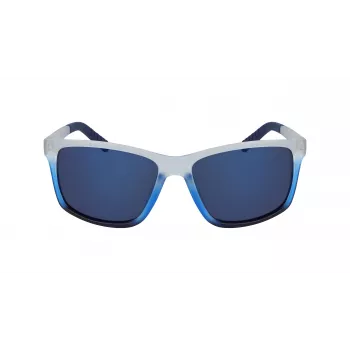 NAUTICA N3644SP-471 Men's Polarized Rectangular Sunglasses Matte Black/Grey 62mm