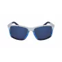 NAUTICA N3644SP-471 Men's Polarized Rectangular Sunglasses Matte Black/Grey 62mm