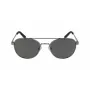 Nautica N4641SP-030 Men's Rectangular Sunglasses, Matte Black Frame, Grey Lenses, 53mm