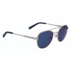 Nautica N4641SP-040 Men's Rectangular Polarized Sunglasses - Matte Black Frame, Grey Lens