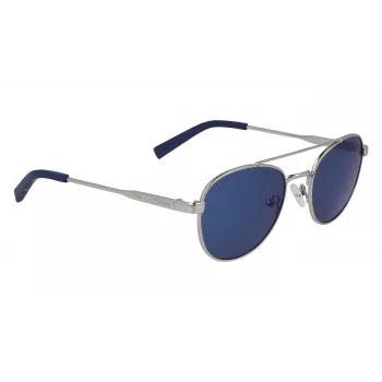 Nautica N4641SP-040 Men's Rectangular Polarized Sunglasses - Matte Black Frame, Grey Lens