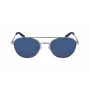Nautica N4641SP-040 Men's Rectangular Polarized Sunglasses - Matte Black Frame, Grey Lens