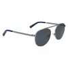 NAUTICA N4642SP-030 Men's Polarized Rectangular Sunglasses Matte Black 54mm