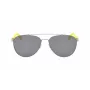 NAUTICA N5131S-046 Men's Rectangular Sunglasses Black Frame Grey Lens 60/17/140 mm
