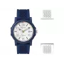 Nautica NABLEME02 Men's Quartz Analog Watch Blue Dial Blue Silicone Band 38mm