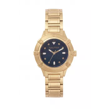 NAUTICA Women's Cape Coral Quartz Watch NAPCPR005 36mm White Silicone