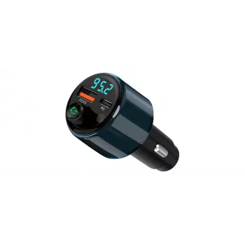 NAVITEL BHF05 MAX Multifunctional FM Transmitter with Bluetooth 5.0, USB Connectivity, Hands-Free Calling, LED Display, QC3.0 Fast Charging