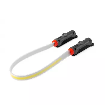 NEBO Bando 1K Strap Light 1000 Lumen USB-C Rechargeable Headlamp with Magnetic Base - Grey