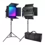 NEEWER 2-Pack 1200RGB 60W V4 LED Video Light