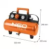 NEO TOOLS 04-620 Oil-Lubricated Air Compressor 24L 1.5kW 8bar 200L/min