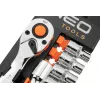 NEO Tools 10-030 219-Piece 1/4 inch, 3/8 inch, 1/2 inch Drive Socket and Wrench Set with Ratchets, Bits, and Accessories in Plastic Case