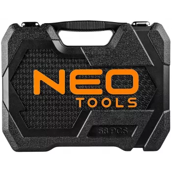 NEO Tools 10-042 1/4 Inch Drive 46-Piece Socket Set with Bits and Accessories