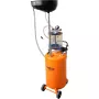 NEO TOOLS 10-811 Mobile Pneumatic Oil Extractor with 80L Tank and 10L Inspection Tank, 6-8 bar, 4 Swivel Casters