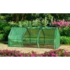 NEO Tools 15-912 Cold Frame Greenhouse with Twin-Wall Polycarbonate Panels, Anodized Aluminum Frame, 0.6 m² Growing Area, 2 Adjustable Lids, UV Protection, Silver