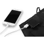 NEO TOOLS 15W Foldable Solar Charger with USB-A & USB-C Outputs, Monocrystalline Panel, IPX4 Water-Resistant, Black