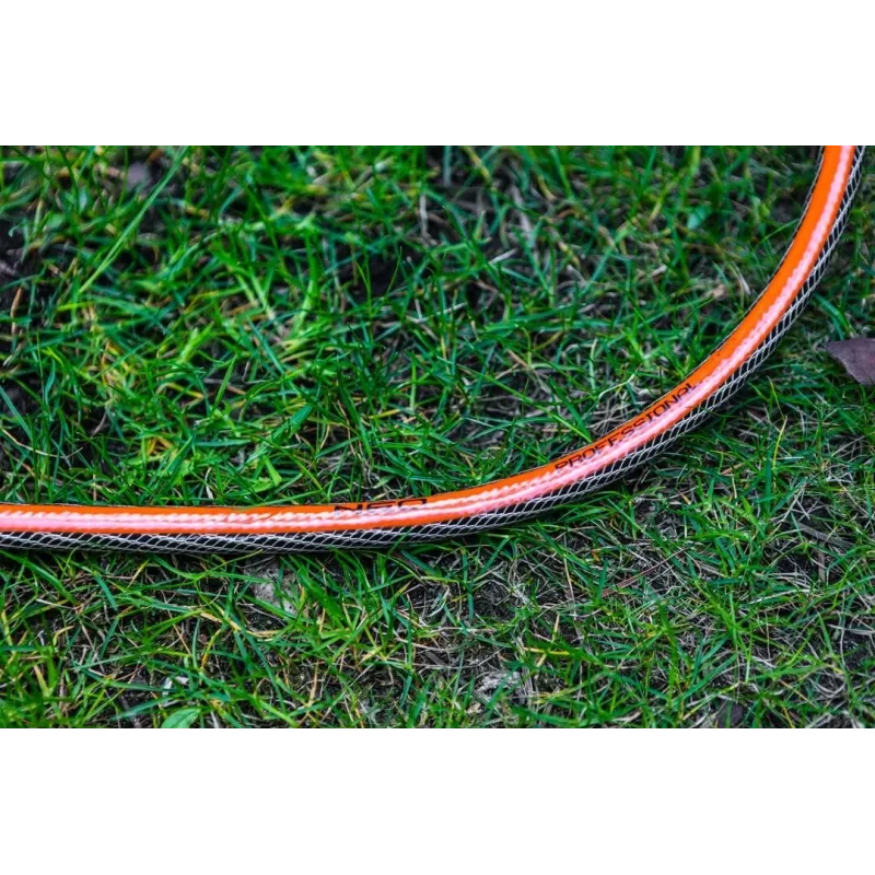 NEO TOOLS 3/4 inch x 30m 6-Ply Reinforced PVC Garden Hose, 25 Bar Burst Pressure, UV & Algae Resistant, Green