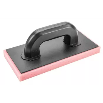 NEO Tools 50-254 Tile Adhesive and Grout Float with Ergonomic Handle, 280 x 130 mm Rubber Base, Black/Orange