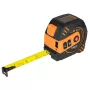NEO TOOLS 67-100 Laser Distance Meter with 5 m Tape Measure, 40 m Range, IP54, Backlit LCD, Class 2 Laser, 2 x AAA