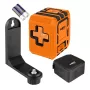NEO TOOLS 75-143 Cross Line Laser Level 3x360° Green Beam, 30 m Range, Rechargeable Li-ion, IP54, with Magnetic Mount and Case